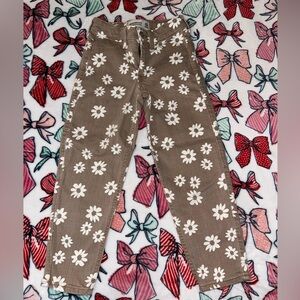 Abercrombie Kids Brown Floral Jeans